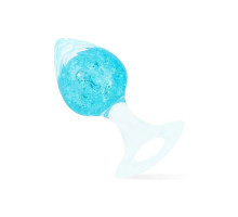 Анальна пробка Liebe Seele Heart-shaped Crystal Anal Plug - Blue Small