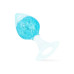Анальна пробка Liebe Seele Heart-shaped Crystal Anal Plug - Blue Medium