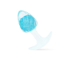 Анальна пробка Liebe Seele Icecream-shaped Crystal Anal Plug - Blue Small