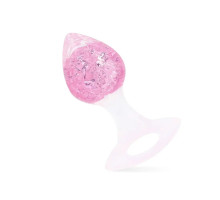 Анальна пробка Liebe Seele Heart-shaped Crystal Anal Plug - Pink Small
