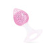Анальна пробка Liebe Seele Heart-shaped Crystal Anal Plug - Pink Small