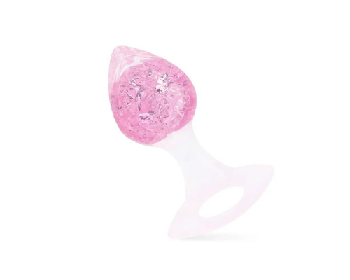 Анальна пробка Liebe Seele Heart-shaped Crystal Anal Plug - Pink Medium
