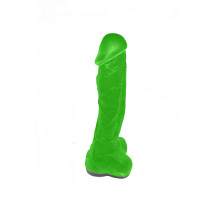 Мило у формі пеніса Чистий Кайф Green size XL, крафтове мило-член, натуральне