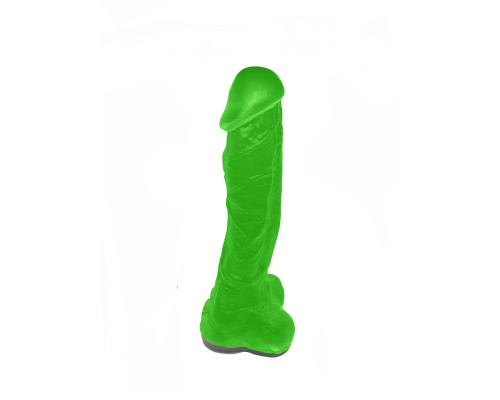 Мило у формі пеніса Чистий Кайф Green size XL, крафтове мило-член, натуральне