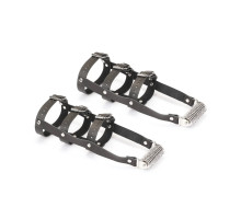 Шкіряна портупея для гомілкостопу зі шпорами Liebe Seele Leather High Heel Ankle Harness Silver