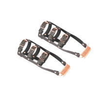 Шкіряна портупея для гомілкостопу зі шпорамиLiebe Seele Leather High Heel Ankle Harness Rose Gold