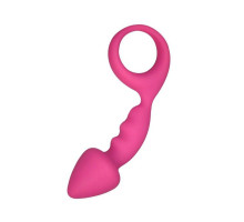 Анальна пробка Adrien Lastic Budy Pink із стимулюючою ніжкою, макс. діаметр 2,5 см