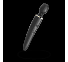 Вібромасажер Satisfyer Wand-er Woman (Black/Gold), водонепроникний, потужний, розмір XXL