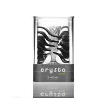 Мастурбатор Tenga Crysta Leaf, унікальний рельєф, стимулювальні пелюстки, прозорий матеріал