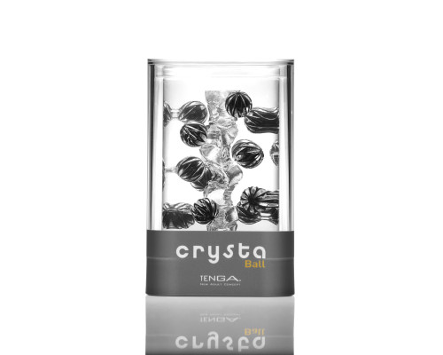 Мастурбатор Tenga Crysta Ball, унікальний рельєф, стимулювальні щільні кульки, прозорий матеріал