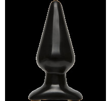 Анальна пробка Doc Johnson Smooth Classic Large - Black, макс. діаметр 5,7 см