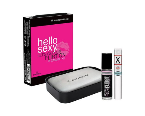 Подарунковий набір для флірту Sensuva Hello Sexy (стимулювальний бальзам для губ та феромони)