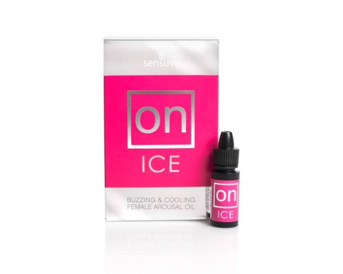 Збуджувальні краплі для клітора Sensuva – ON Arousal Oil for Her Ice (5 мл) охолоджувальні, до 30 хвилин