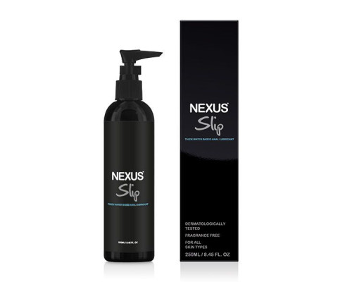 Густой анальный лубрикант Nexus Slip Anal (250 мл.) на водной основе, супер для анальных игрушек