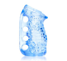 Мастурбатор Fleshlight Fleshskins Grip Blue Ice, надійна фіксація на руці, відмінно для пар та мінета