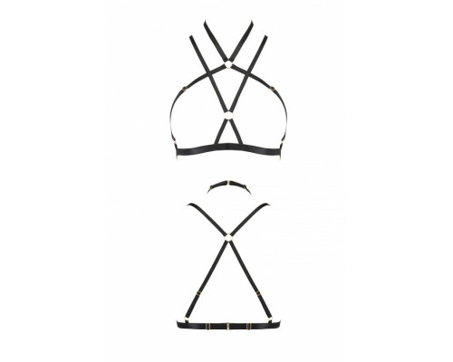 Портупея-стрепи Passion Exclusive KELIS BRA L/XL, black