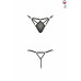 Стрінги зі стреп Passion Exclusive MEGGY THONG L/XL, black