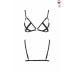 Відкритий бюстгальтер-стрепи Passion Exclusive NICKY BRA S/M, black