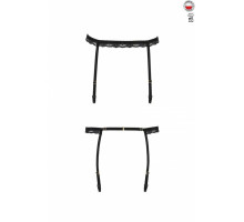 Пояс-стрепи для панчіх Passion Exclusive SHELLY GARTER BELT L/XL, black