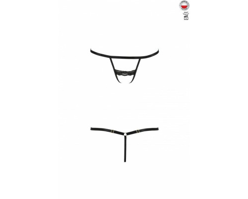 Трусики-стрепи Passion Exclusive SHELLY THONG S/M, black