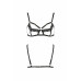 Бюстгальтер-стрепи з мереживом Passion Exclusive SOLON BRA S/M, black