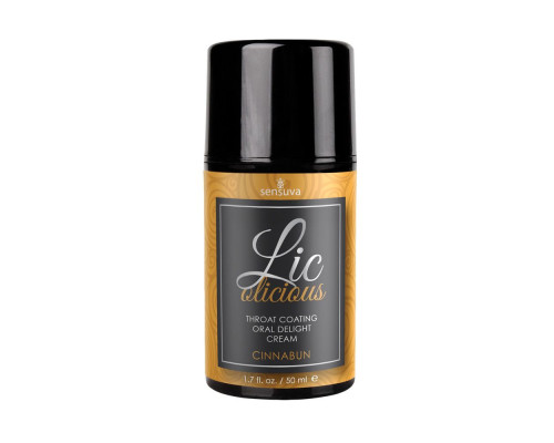 Гель для мінету Sensuva Lic-o-licious Cinnabun (50 мл), оліїстий, без цукру