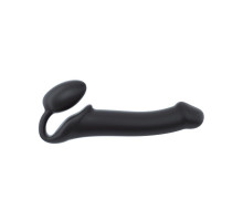 Безремінний страпон Strap-On-Me Black L, повністю регульований, діаметр 3,7 см