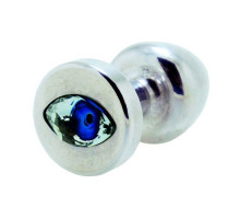 Анальна пробка Diogol Anni R Eye Silver Кристал 30 мм, кристал Swarovski у вигляді ока