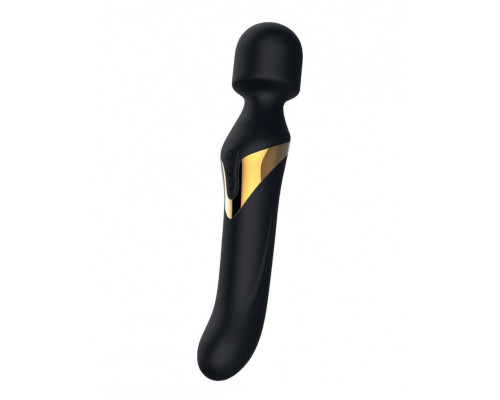 Вібромасажер 2в1 Dorcel Dual Orgasms Gold класичний масажер і вібратор з перлинним масажем