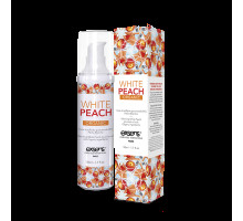 Масажна олія EXSENS Organic White Peach 50мл розігрівальна, без цукру, без парабенів, їстівна