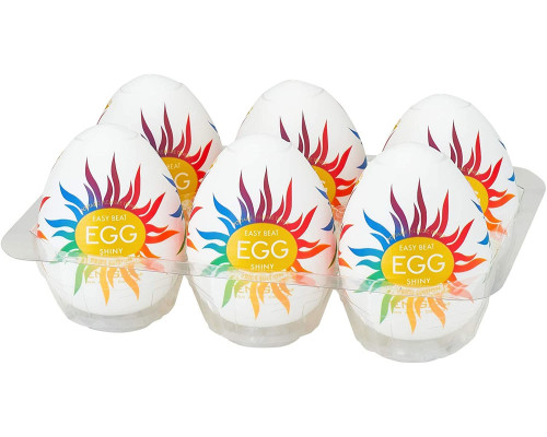 Набір мастурбаторів-яєць Tenga Egg Shiny Pride Edition (6 яєць)