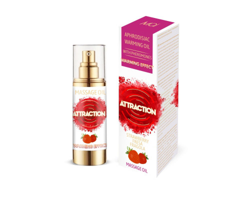 Разогревающее массажное масло с феромонами MAI PHEROMON MASSAGE OIL - STRAWBERRY (30 мл)