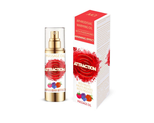 Разогревающее массажное масло с феромонами MAI PHEROMON MASSAGE OIL - RED FRUITS (30 мл)