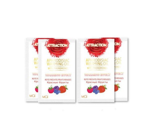 Пробник массажного масла с феромонами MAI PHEROMON MASSAGE OIL RED FRUITS (10 мл)