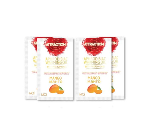 Пробник массажного масла с феромонами MAI PHEROMON MASSAGE OIL MANGO (10 мл)
