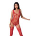 Ажурний бодістокінг з імітацією панчіх Passion BS074 red