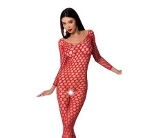Бодістокінг з великою сіткою Passion BS077 red