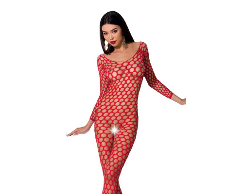 Бодістокінг з великою сіткою Passion BS077 red