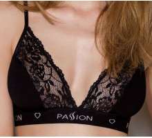 Еластичний топ з мереживом Passion PS001 TOP XL, black