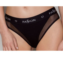 Трусики з прозорою вставкою Passion PS002 PANTIES S, black