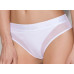 Трусики з прозорою вставкою Passion PS002 PANTIES M, white