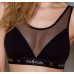 Топ з прозорою вставкою Passion PS002 TOP L, black
