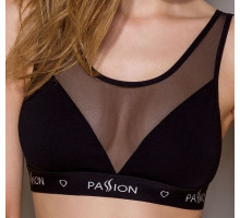 Топ з прозорою вставкою Passion PS002 TOP S, black