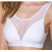 Топ з прозорою вставкою Passion PS002 TOP L, white