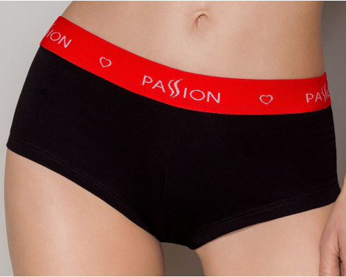 Трусики-шортики Passion PS003 PANTIES M, black