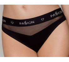 Трусики з прозорою вставкою Passion PS006 PANTIES L, black