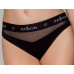 Трусики з прозорою вставкою Passion PS006 PANTIES S, black