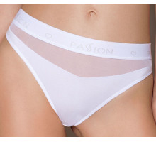 Трусики з прозорою вставкою Passion PS006 PANTIES XL, white