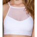 Спортивний топ з прозорою вставкою Passion PS006 TOP S, white