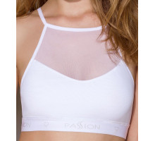 Спортивний топ з прозорою вставкою Passion PS006 TOP XL, white